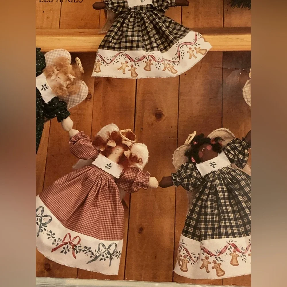 🎄NEW VTG Daisy Kingdom Angel Garland Dolls Kit